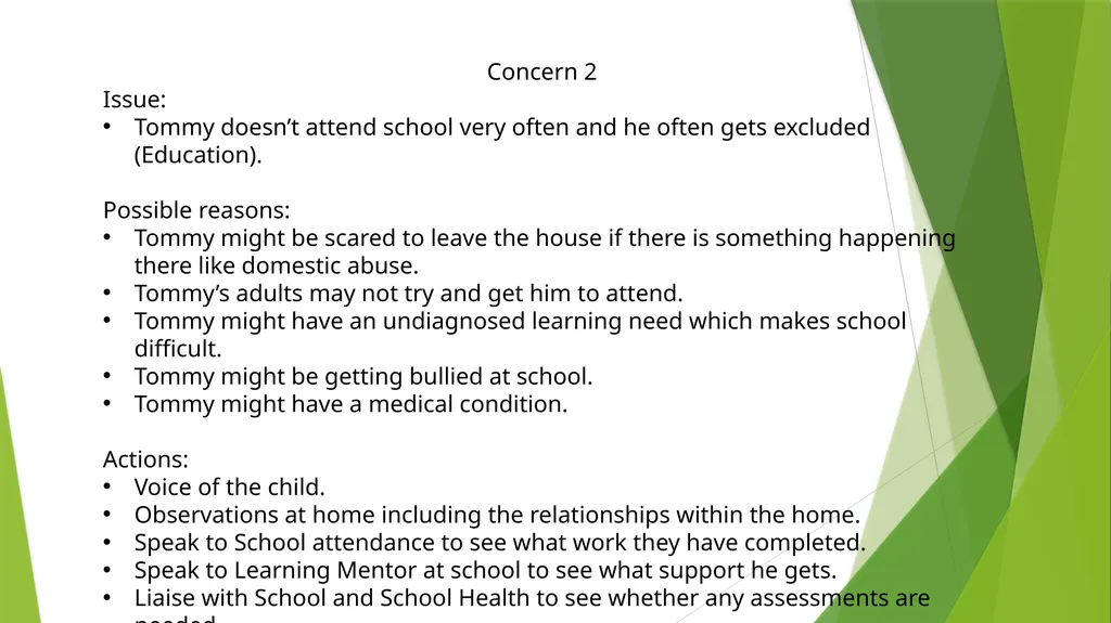 Hypothesis Trees An aid to good assessment and - slide 10 of 11