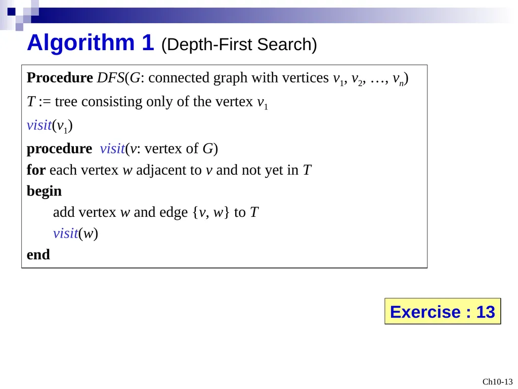Discrete Mathematicsq Trees Outline 10.1 - slide 13 of 23