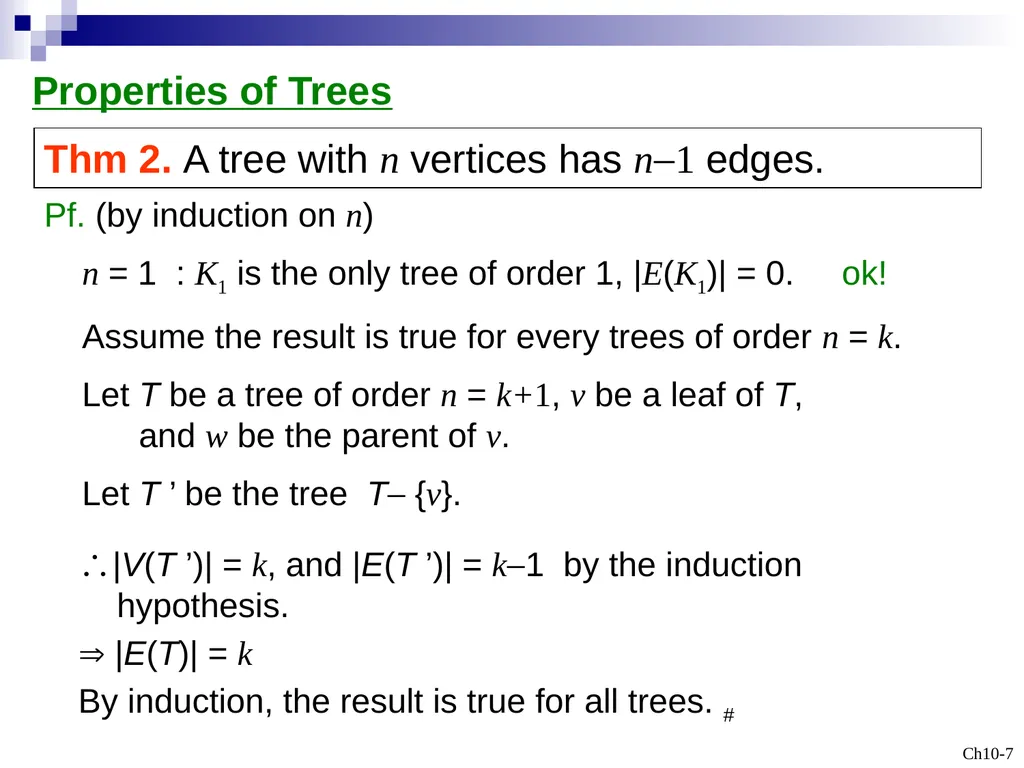 Discrete Mathematicsq Trees Outline 10.1 - slide 7 of 23