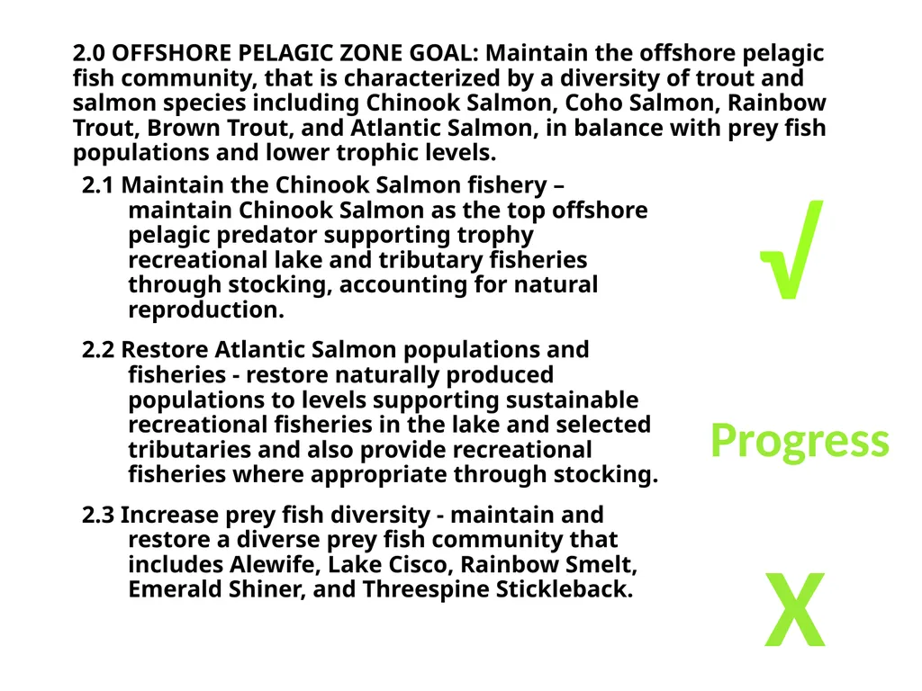 Progress towards Nearshore Zone Fish Community - slide 6 of 10