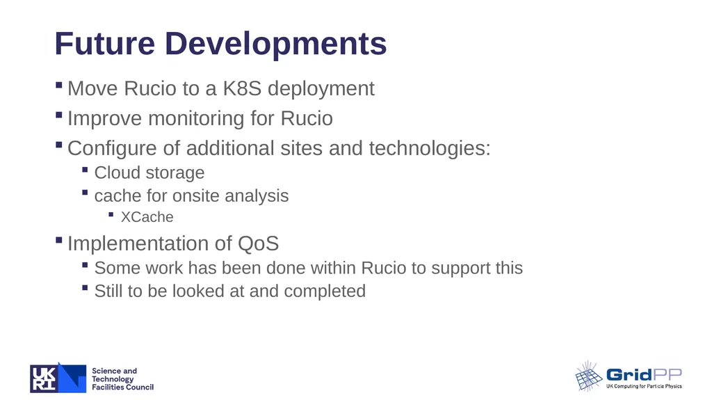 Data Management Update Timothy Noble - Rucio - slide 13 of 14