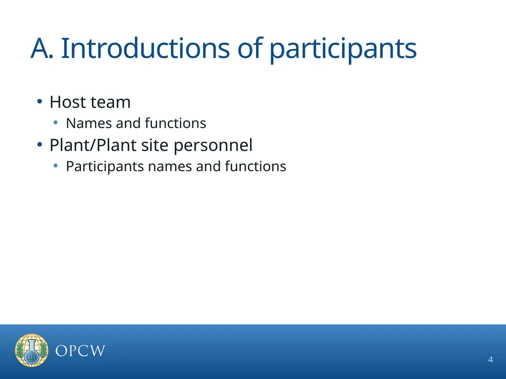 Pre-Inspection Briefing Guidelines OCPF Regime - slide 4 of 17