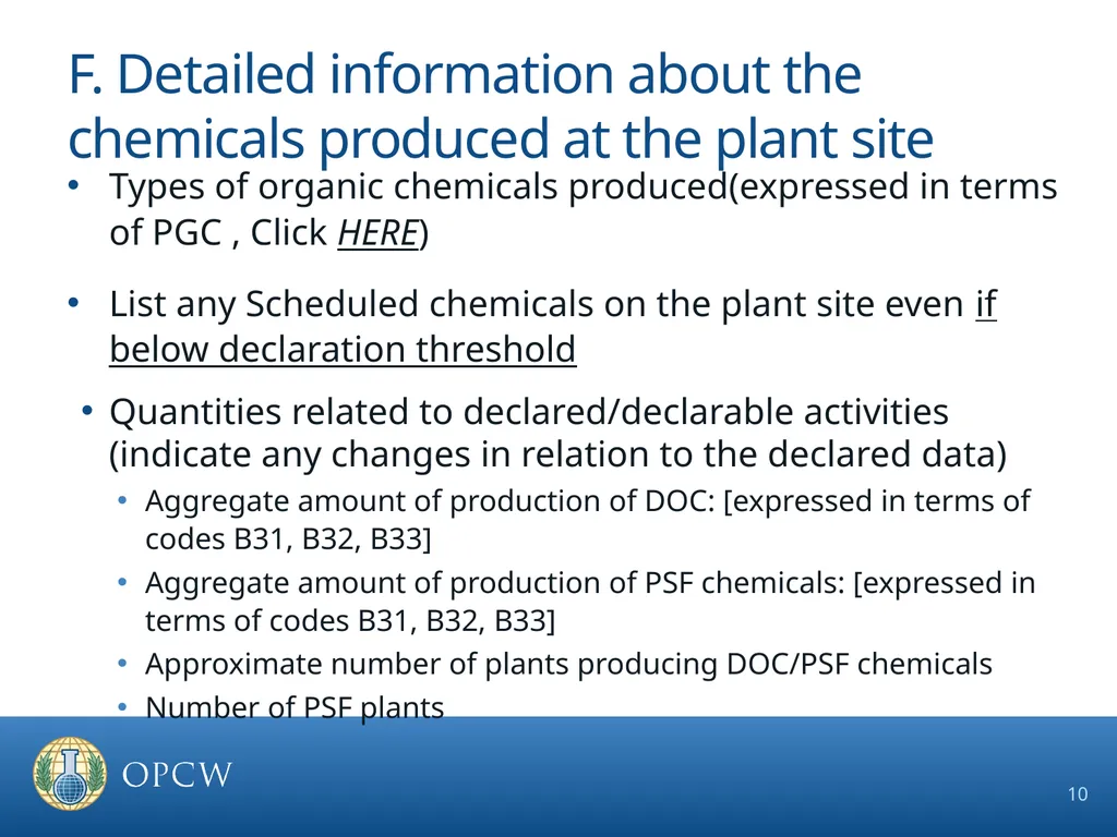 Pre-Inspection Briefing Guidelines OCPF Regime - slide 10 of 17