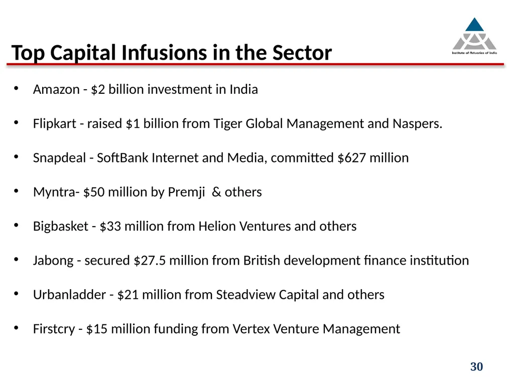 Capital infusion – Is the business appealing - slide 30 of 34