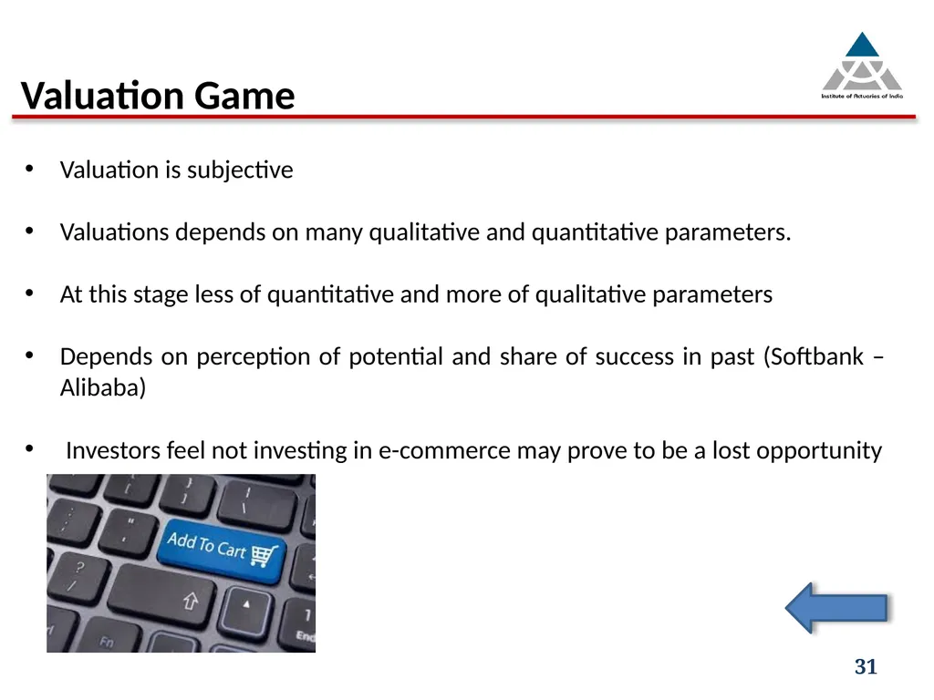 Capital infusion – Is the business appealing - slide 31 of 34