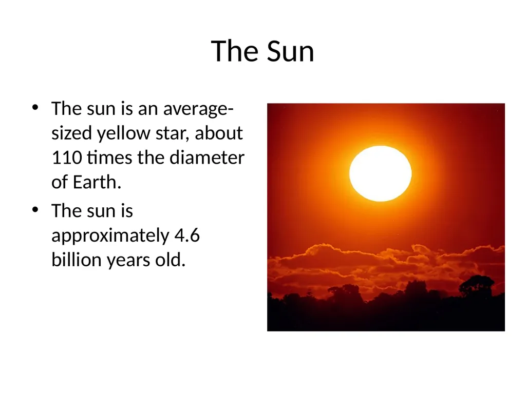 Earth, Moon & Sun Relationship Earth and Sun - slide 8 of 12