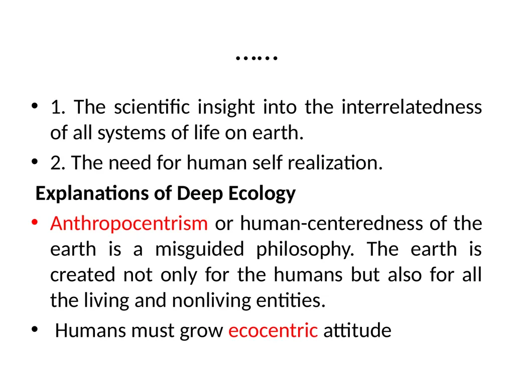 Name of the topic : Earth as a living system - slide 10 of 19