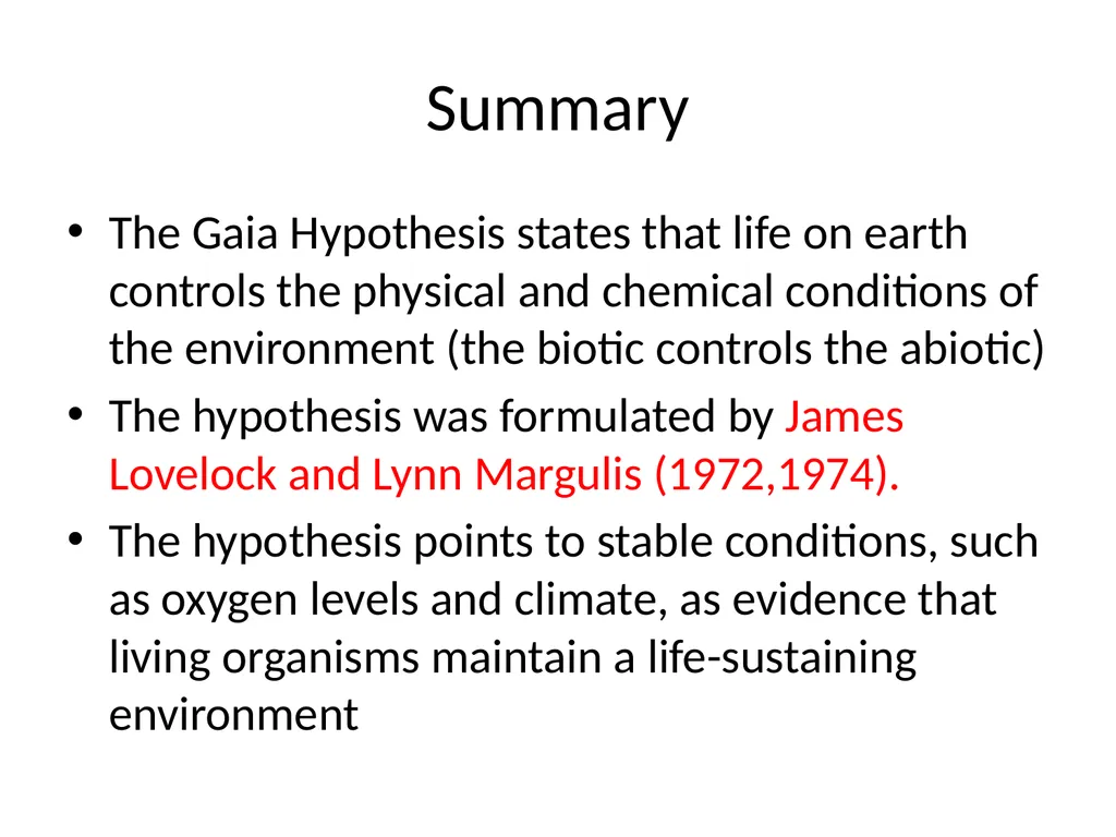 Name of the topic : Earth as a living system - slide 7 of 19