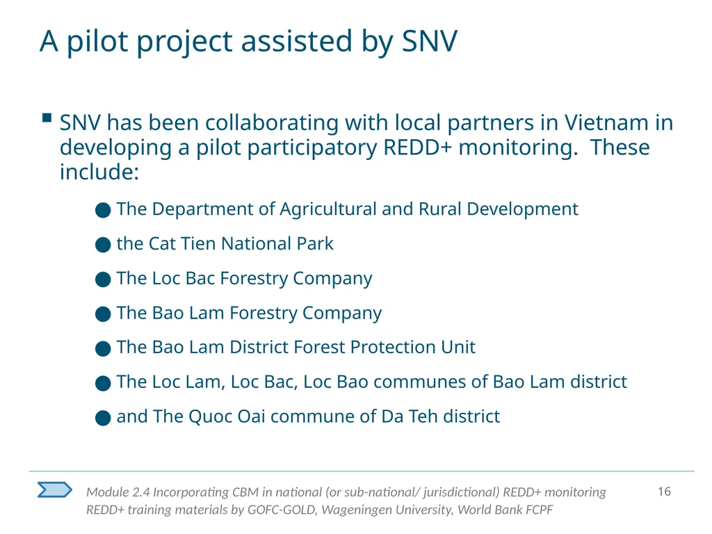 Module 2.4 Incorporating community based - slide 16 of 21