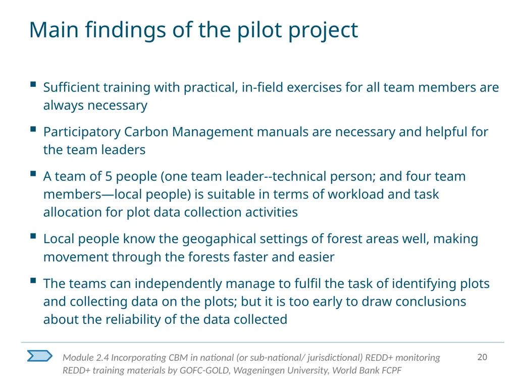 Module 2.4 Incorporating community based - slide 20 of 21