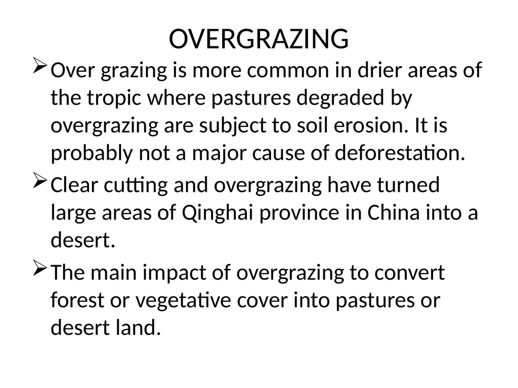 Deforestation ‘Cutting down trees over a large - slide 8 of 9