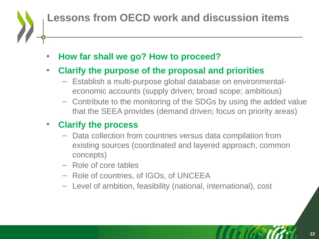 OECD data collection activities UNCEEA meeting New - slide 22 of 22
