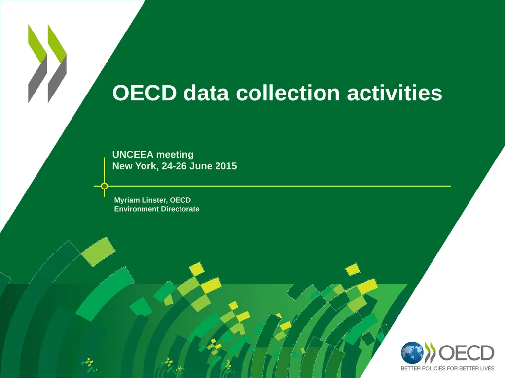 OECD data collection activities UNCEEA meeting New - slide 1 of 22
