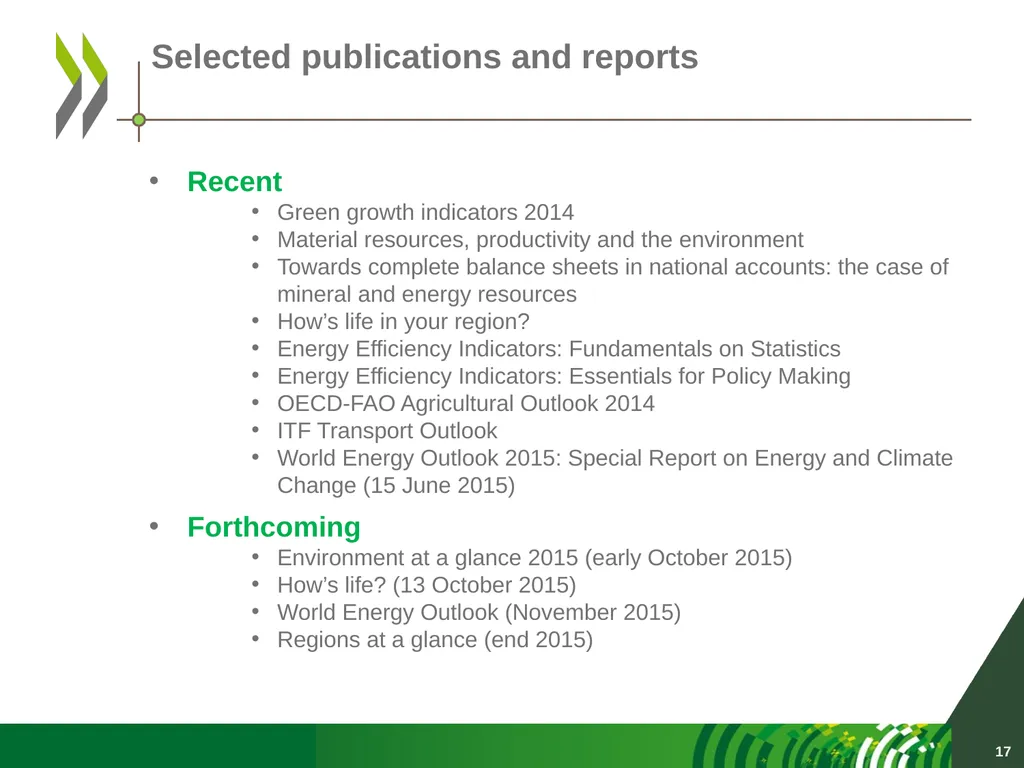 OECD data collection activities UNCEEA meeting New - slide 17 of 22
