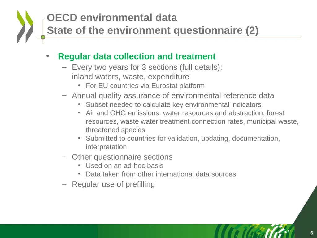 OECD data collection activities UNCEEA meeting New - slide 6 of 22