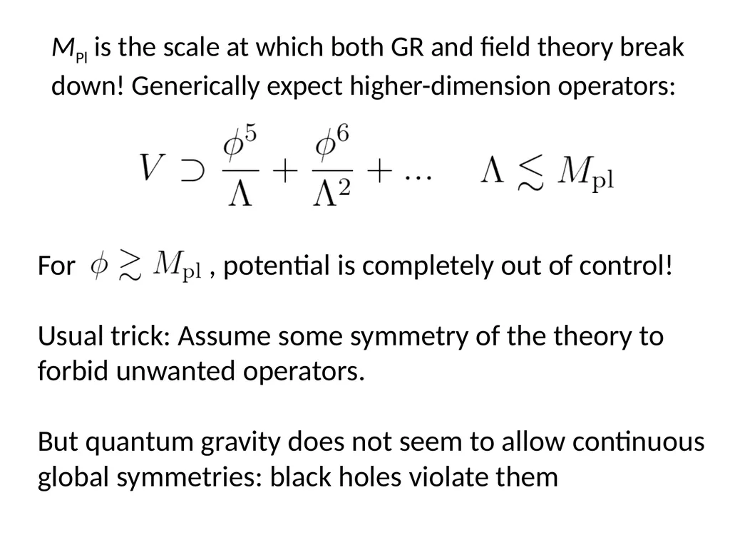 Natural Inflation and Quantum Gravity Prashant - slide 23 of 43