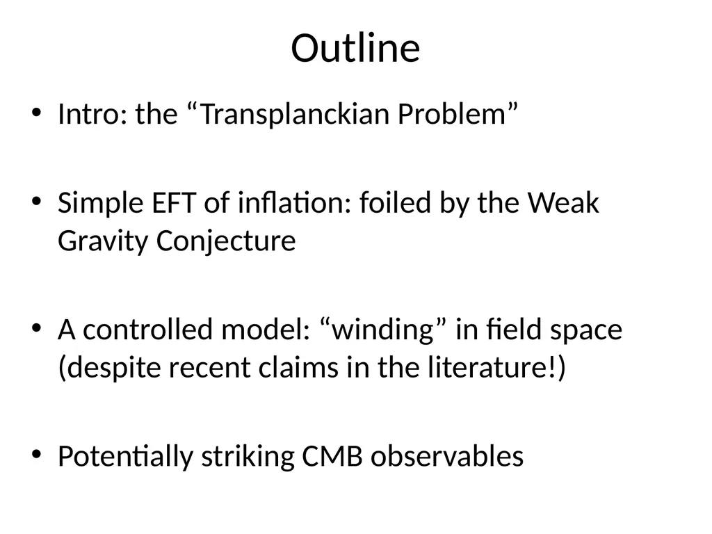 Natural Inflation and Quantum Gravity Prashant - slide 2 of 43