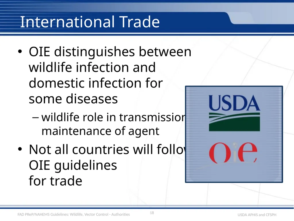 Wildlife Management and Vector Control for an FAD - slide 18 of 30