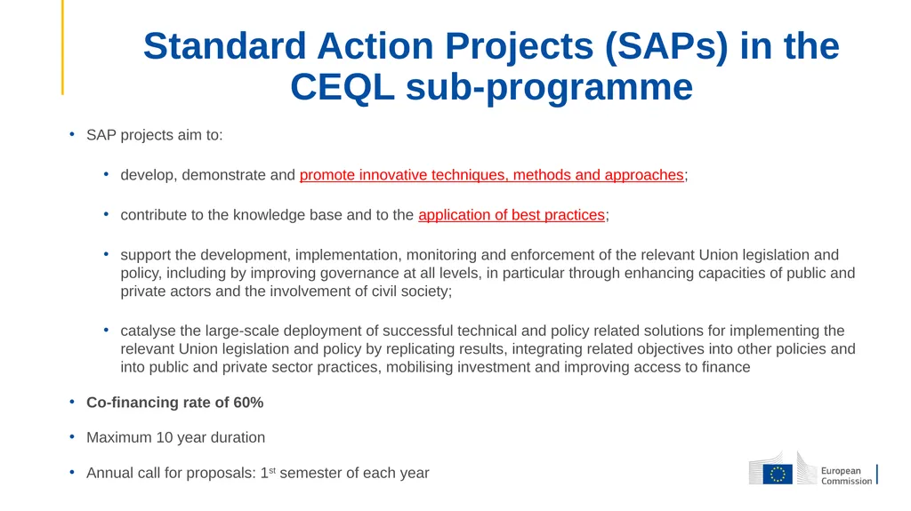 The new LIFE Programme & relevant elements for - slide 5 of 16