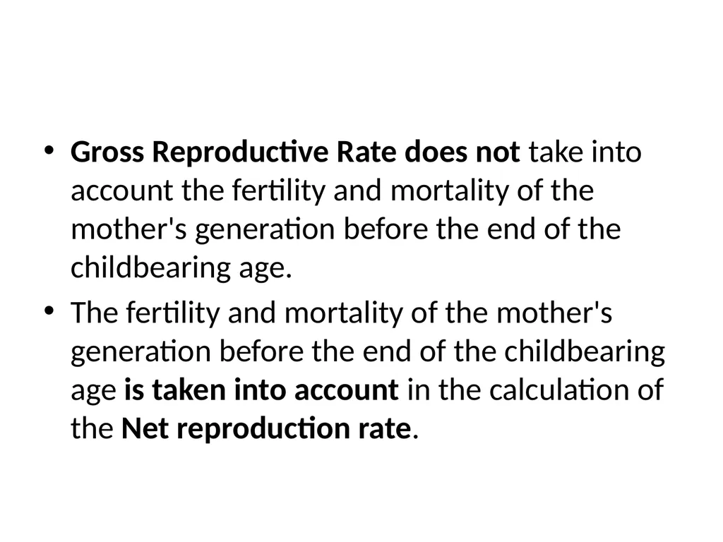 Life Table, Reproductive Rate, Reproductive Values - slide 12 of 22