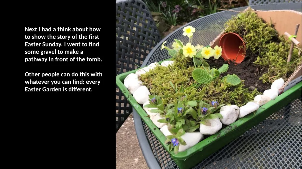 How to make a simple Easter garden. Find a seed - slide 5 of 12