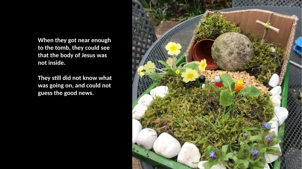 How to make a simple Easter garden. Find a seed - slide 8 of 12