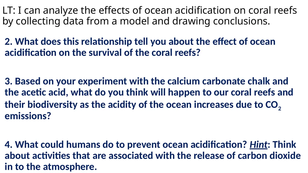 Ocean Acidification Warm Up What is ocean - slide 17 of 18