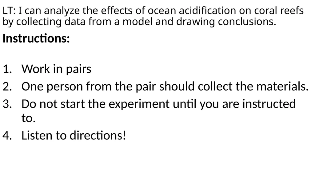 Ocean Acidification Warm Up What is ocean - slide 9 of 18