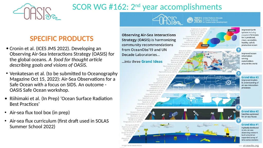 SCOR Working Group #162 for developing an - slide 5 of 8