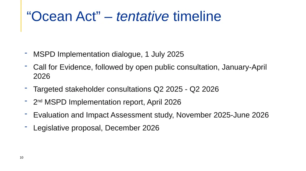 The European Ocean Pact Sustaining the ocean that - slide 9 of 10