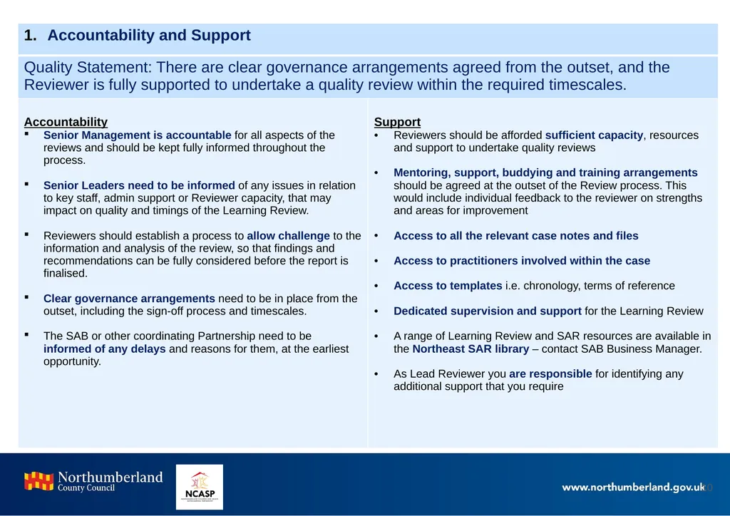 Northumberland Learning Review Toolkit Document - slide 10 of 20