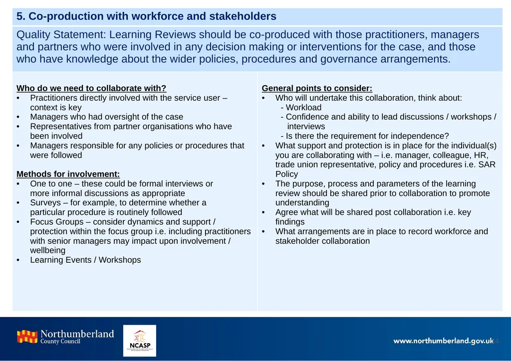 Northumberland Learning Review Toolkit Document - slide 14 of 20