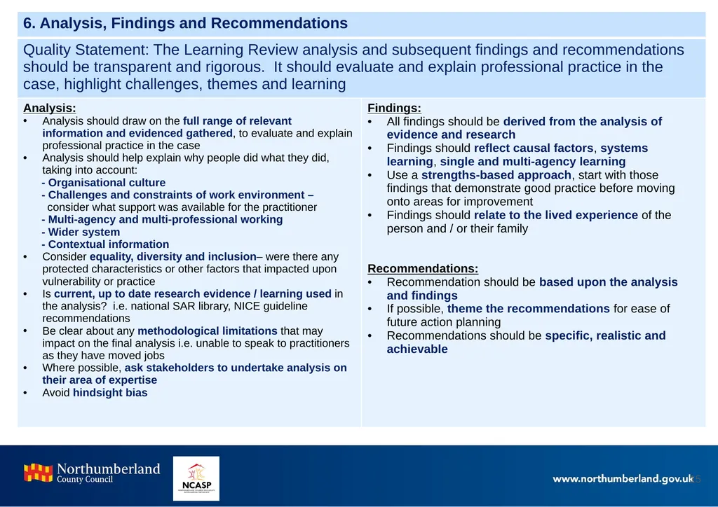 Northumberland Learning Review Toolkit Document - slide 15 of 20
