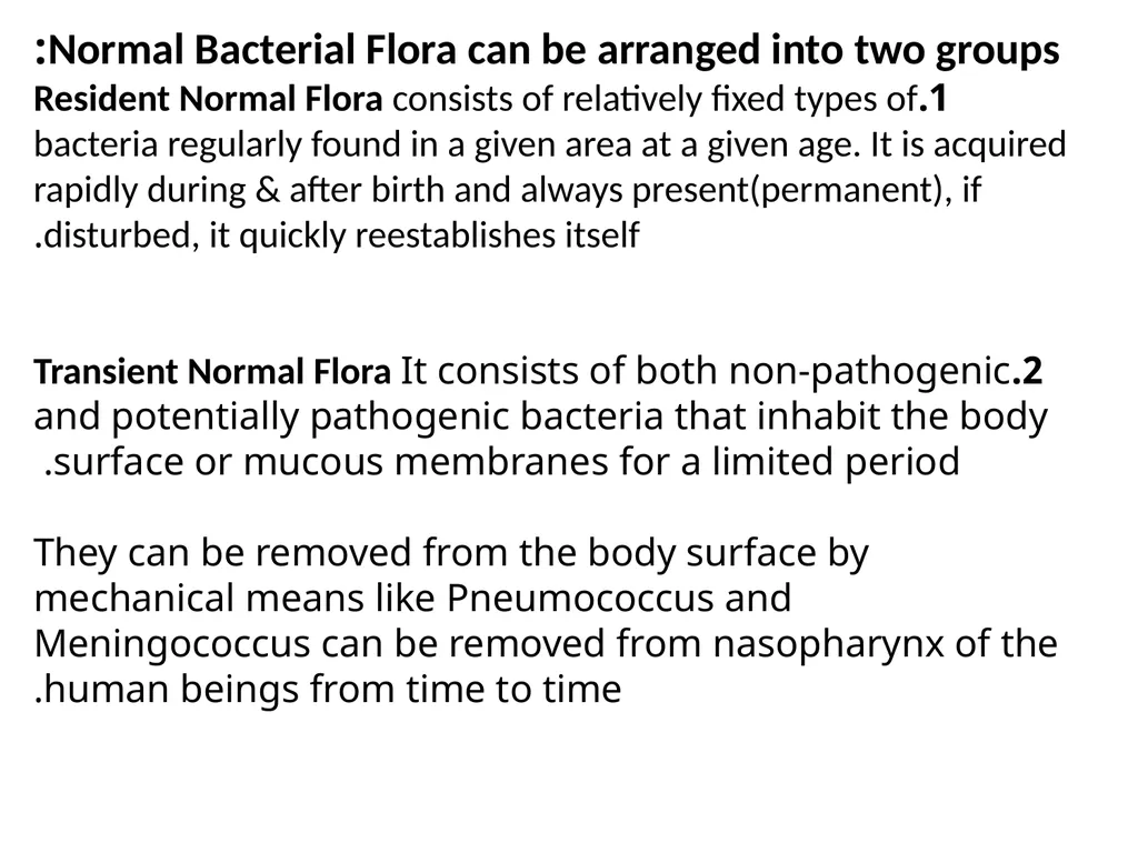 NORMAL FLORA OF HUMAN BODY Assistant Prof. Dr. - slide 4 of 16