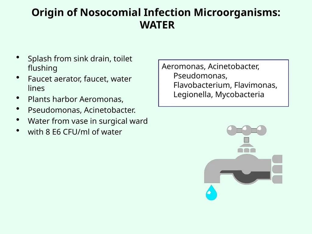 Sources of Healthcare Associated Infections - slide 8 of 29