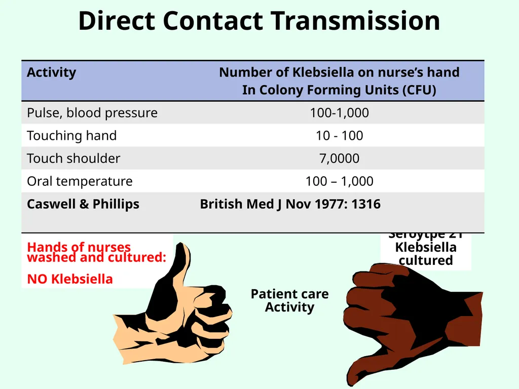 Sources of Healthcare Associated Infections - slide 10 of 29