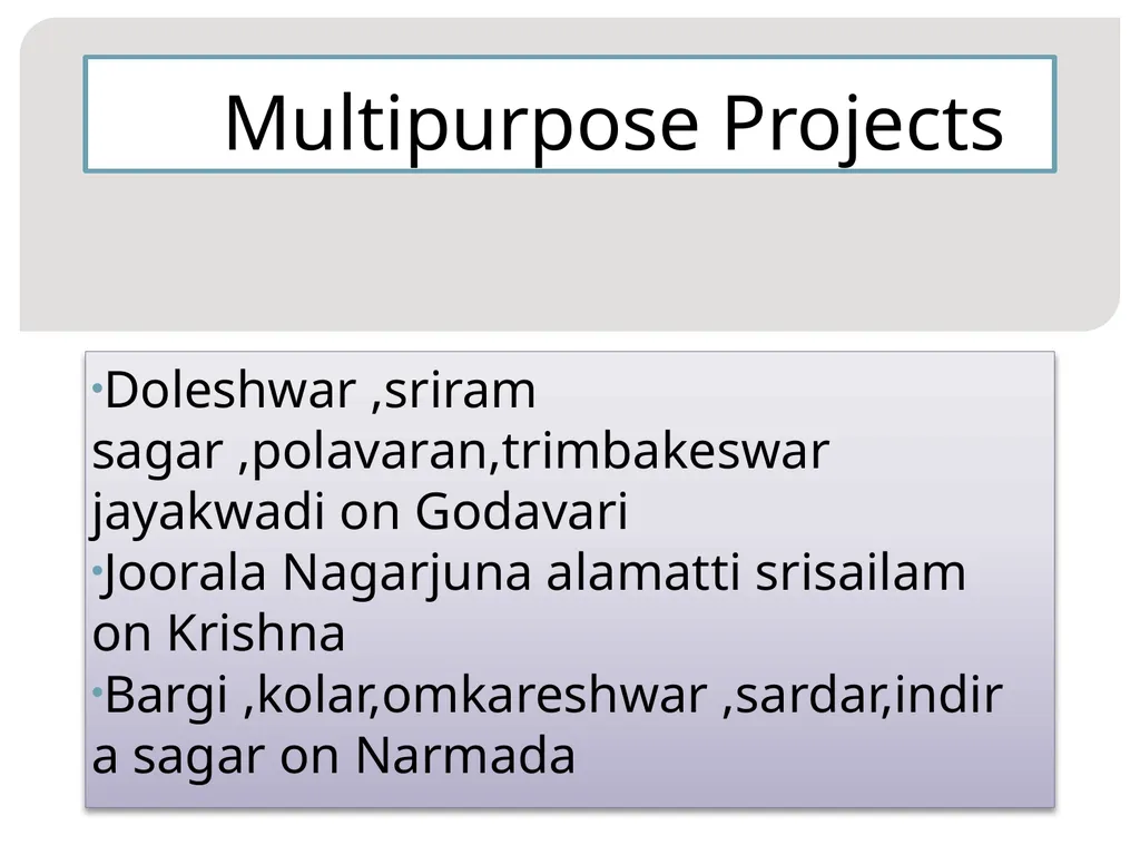 MAJOR Rivers in India COMPILED By Mr. S.A.Patil - slide 13 of 14