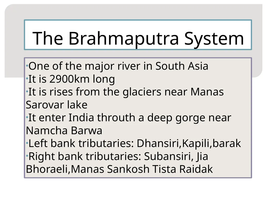 MAJOR Rivers in India COMPILED By Mr. S.A.Patil - slide 8 of 14