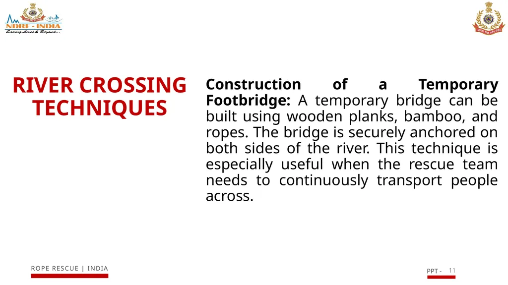 INTRODUCTION TO RIVER RESCUE (ROPE) EQUIPMENT AND - slide 11 of 17