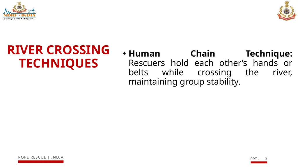 INTRODUCTION TO RIVER RESCUE (ROPE) EQUIPMENT AND - slide 8 of 17