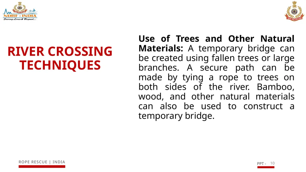 INTRODUCTION TO RIVER RESCUE (ROPE) EQUIPMENT AND - slide 10 of 17