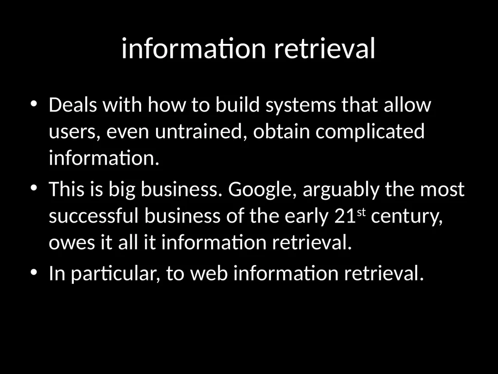 LIS618 lecture 0 Introduction to the course Thomas - slide 15 of 39