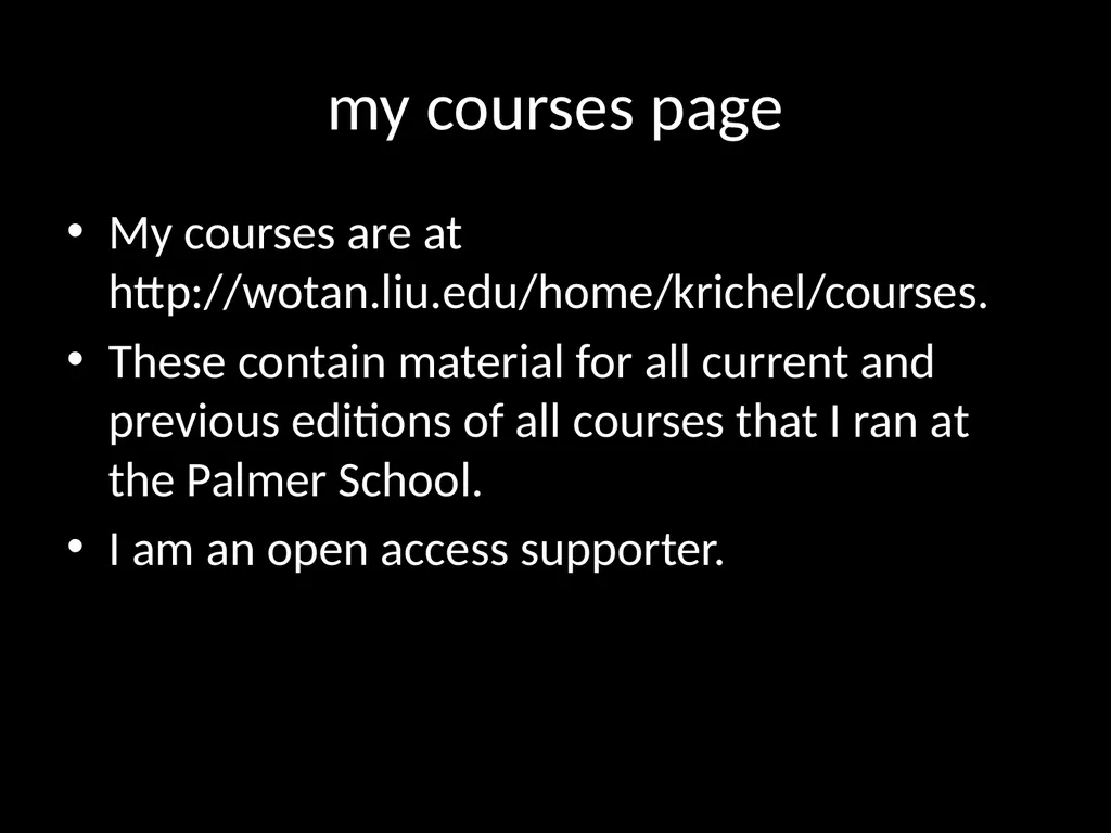 LIS618 lecture 0 Introduction to the course Thomas - slide 4 of 39