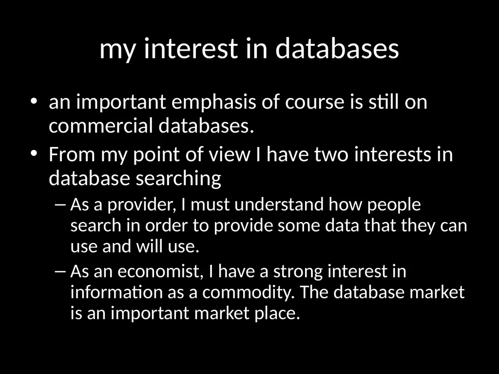 LIS618 lecture 0 Introduction to the course Thomas - slide 31 of 39