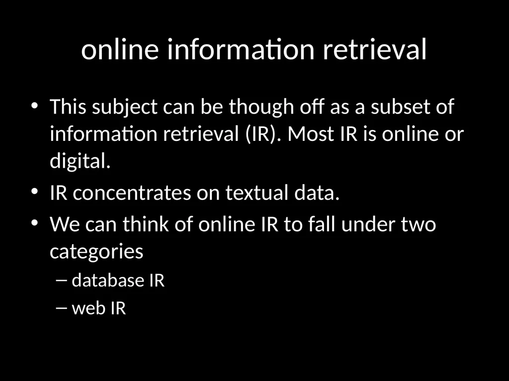 LIS618 lecture 0 Introduction to the course Thomas - slide 32 of 39