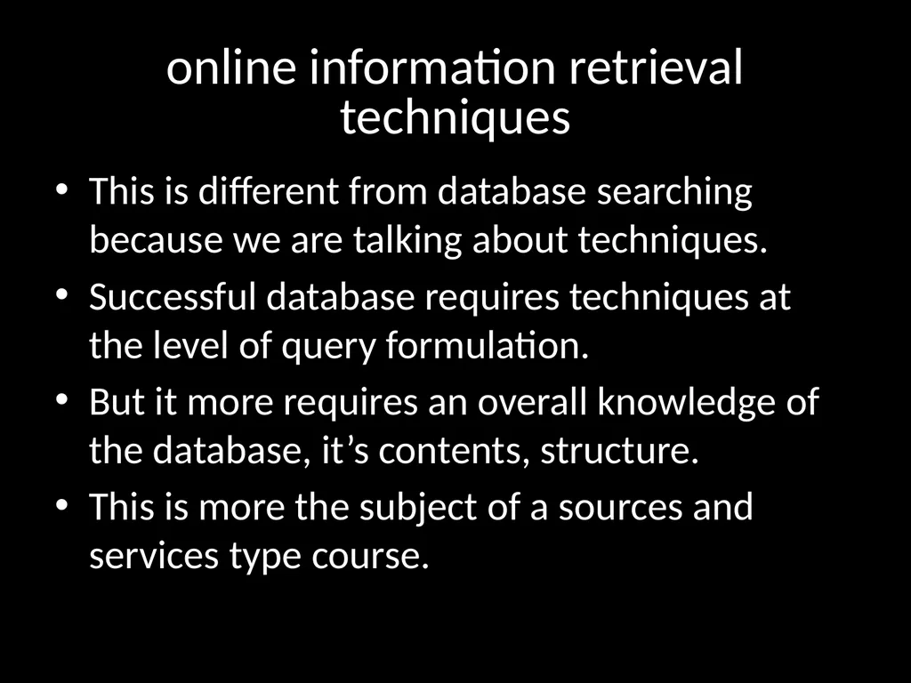 LIS618 lecture 0 Introduction to the course Thomas - slide 16 of 39
