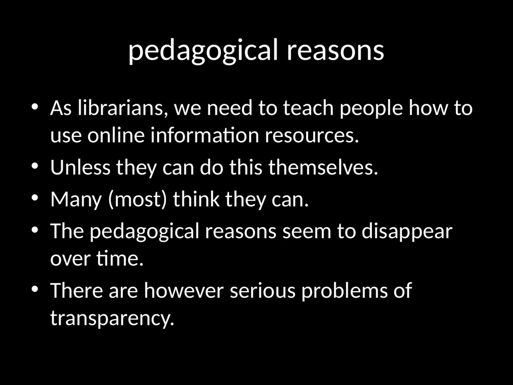 LIS618 lecture 0 Introduction to the course Thomas - slide 12 of 39