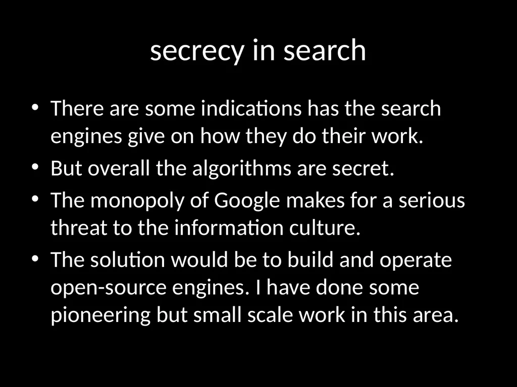 LIS618 lecture 0 Introduction to the course Thomas - slide 14 of 39