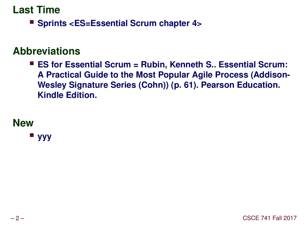 Lecture 04 Availability Topics Chapter 5 – - slide 2 of 36
