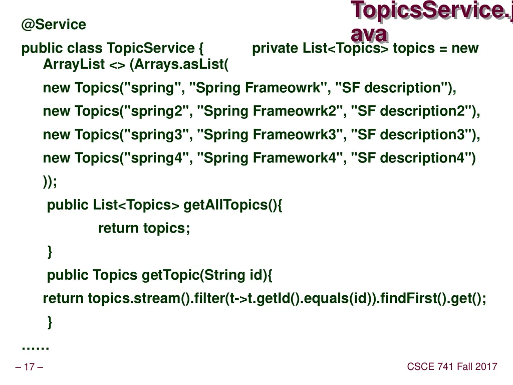 Lecture 04 Availability Topics Chapter 5 – - slide 17 of 36
